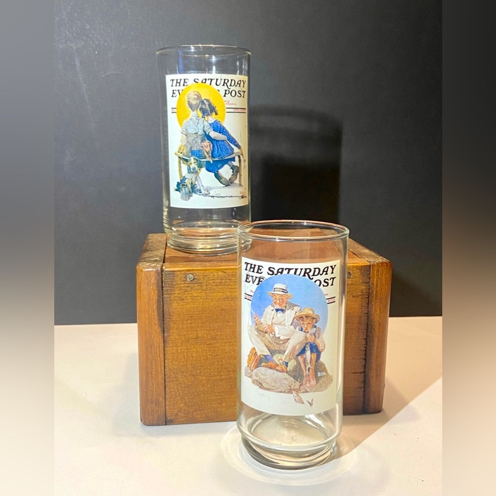 Norman Rockwell Arby's Glasses